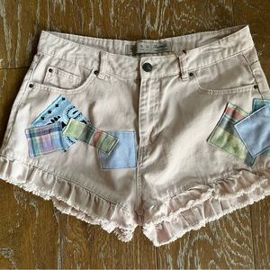 Patchwork shorts